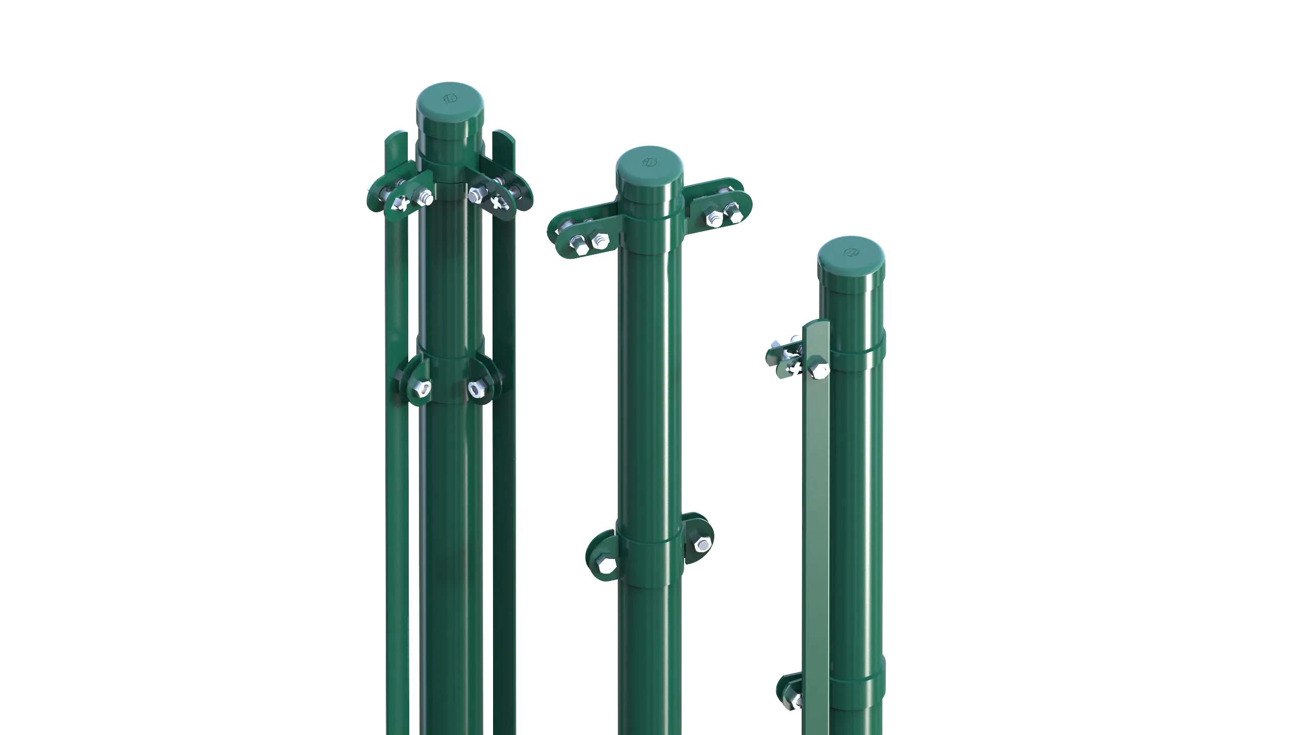 TENSOR posts for single twist mesh enclosures