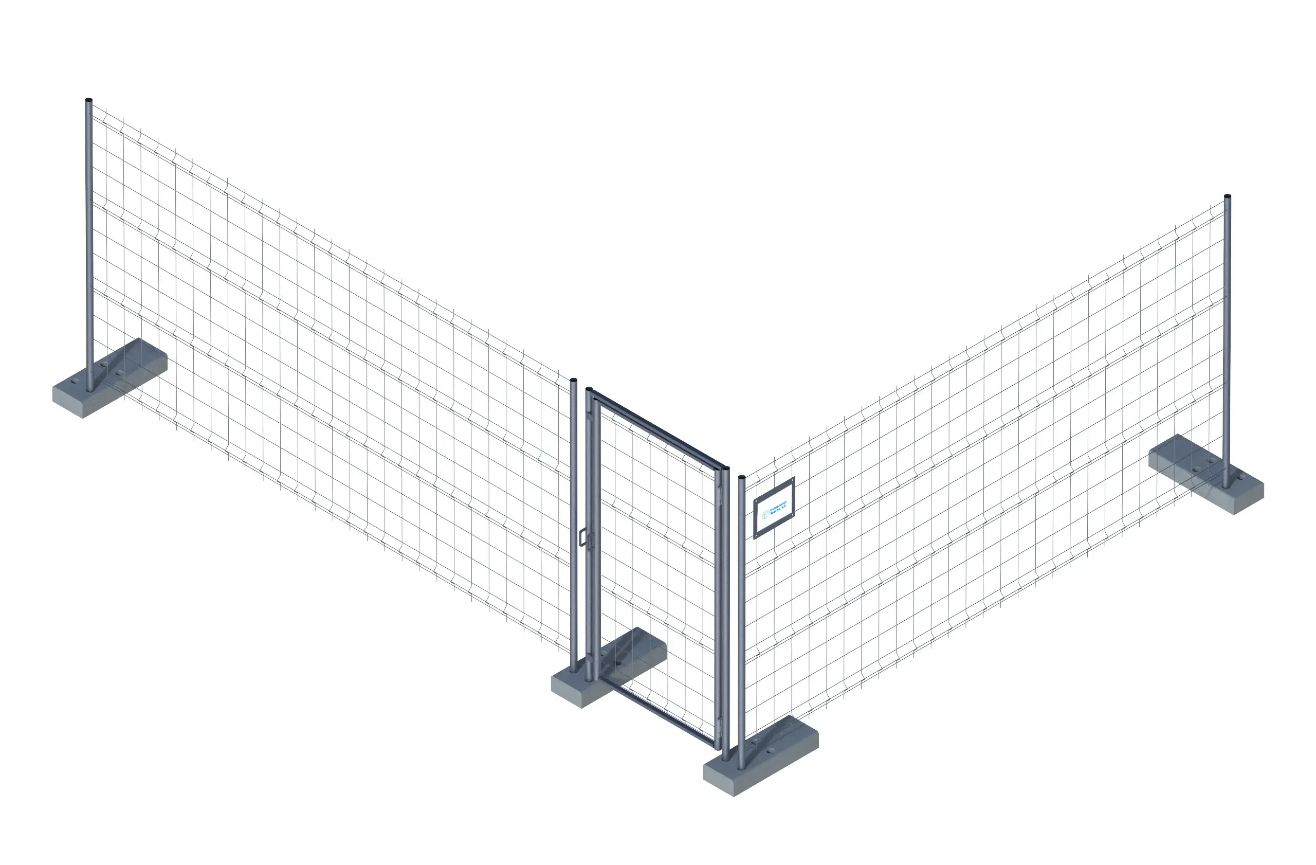Accessories for mobile fencing installation
