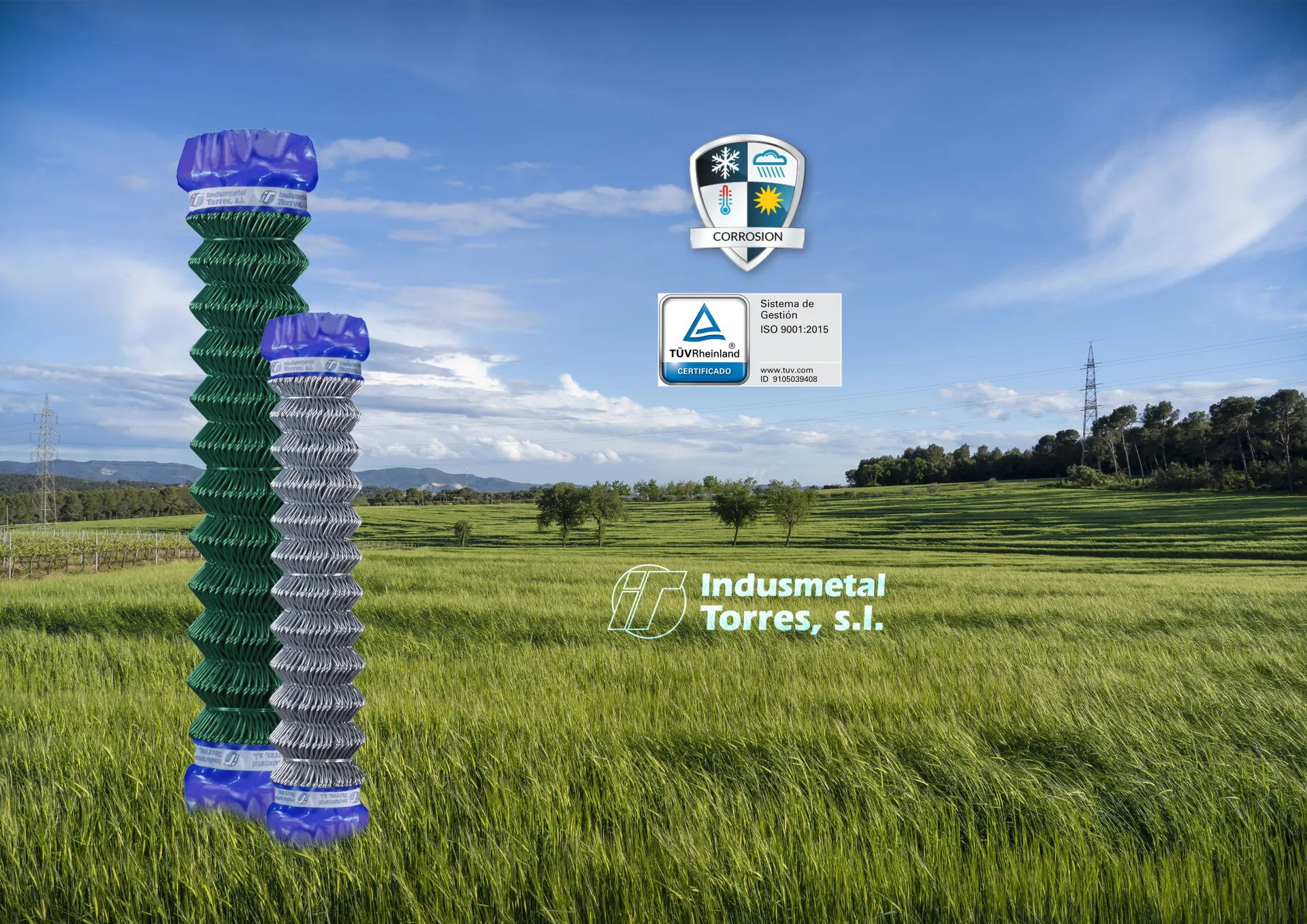 Single twist mesh, the most widely used fence